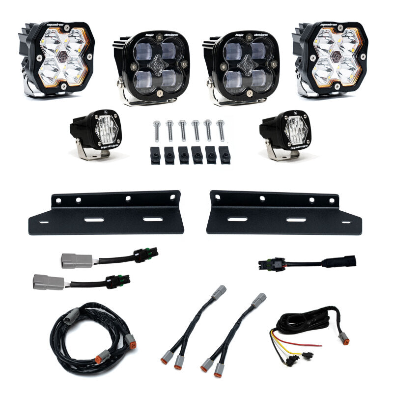 Baja Designs 21-25 Ford Raptor Squadron 2.0 Sport/S1 Fog Pocket Kit (Squadron SAE Fog) - Clear Fog Lights Baja Designs