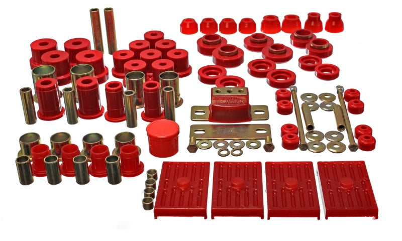 Energy Suspension 67-79 GM Camaro / Firebird w/ Multi Leaf Springs Red Hyper-Flex Master Bushing Set Bushing Kits Energy Suspension