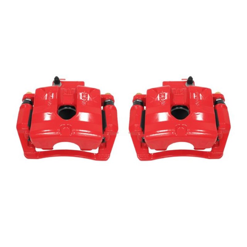 Power Stop 10-11 Cadillac SRX Rear Red Calipers w/Brackets - Pair Brake Calipers - Perf PowerStop