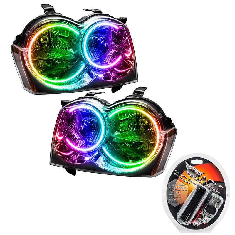 Oracle 05-07 Jeep Grand Cherokee SMD HL (Non-HID) - ColorSHIFT Headlights ORACLE Lighting