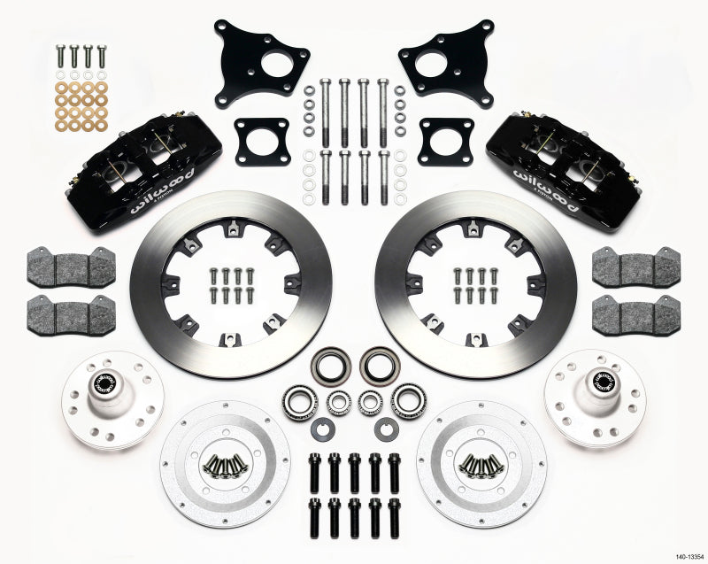 Wilwood Dynapro 6 Front Hub Kit 12.19in AMC 71-76 OE Disc w/o Bendix Brakes Big Brake Kits Wilwood