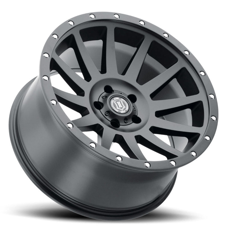 ICON Compression 20x10 5x150 -19mm Offset 4.75in BS 110.10mm Bore Satin Black Wheel Wheels - Cast ICON