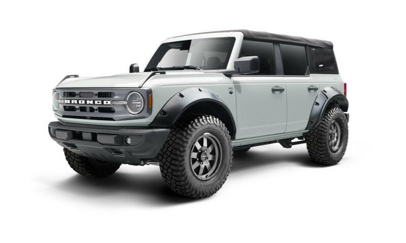Bushwacker 2021+ Ford Bronco 4-Door Pocket Style Flares 4pc - Black Fender Flares Bushwacker