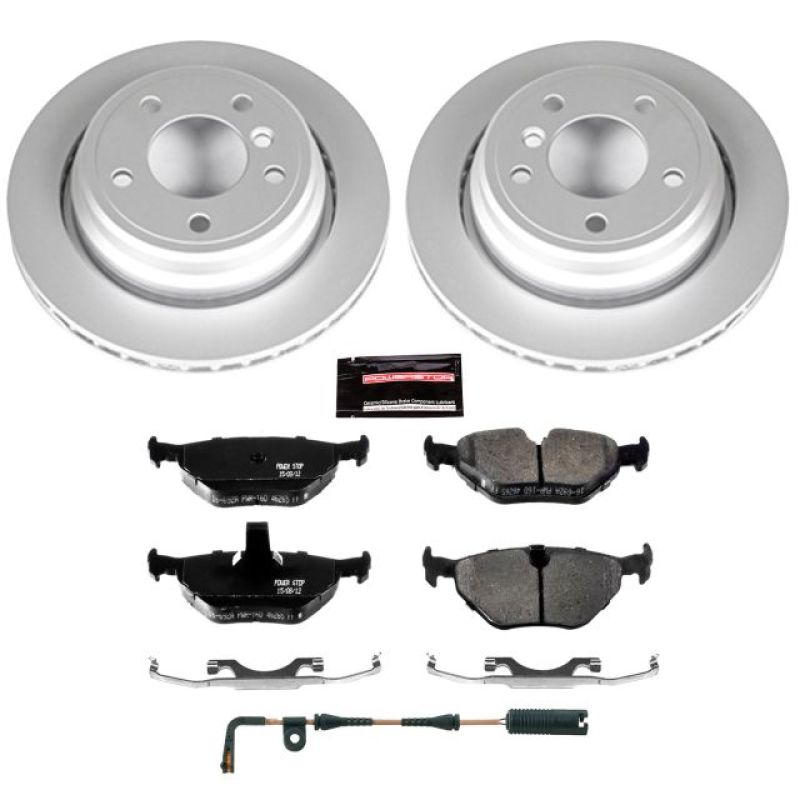 Power Stop 01-03 BMW 525i Rear Z23 Evolution Sport Coated Brake Kit Brake Kits - Performance D&S PowerStop