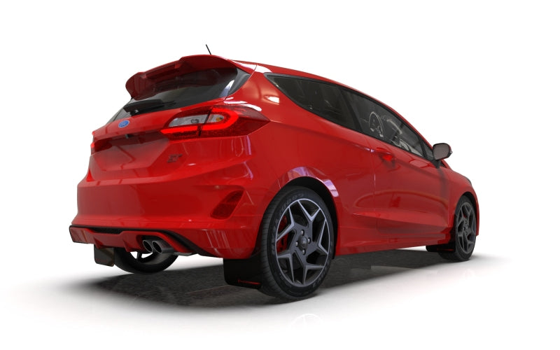 Rally Armor 18-23 Ford Fiesta ST MK8 Black UR Mud Flap w/Red Logo Mud Flaps Rally Armor