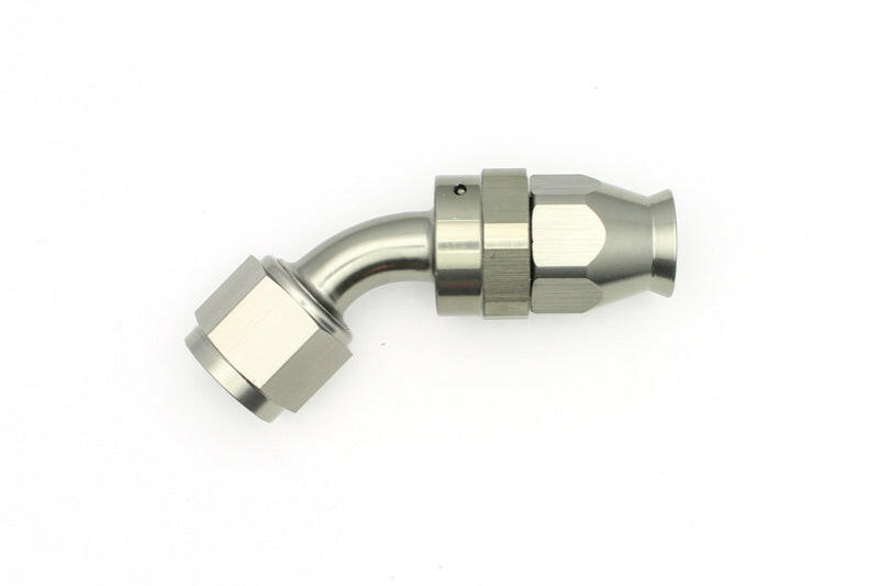 DeatschWerks 8AN Female Swivel 45-Degree Hose End PTFE (Incl. 1 Olive Insert) Fittings DeatschWerks
