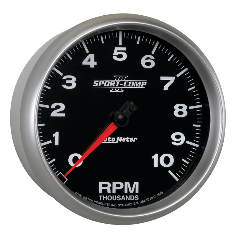 Autometer Sport-Comp II 5 inch 0-10000 RPM In Dash Tachometer Gauges AutoMeter