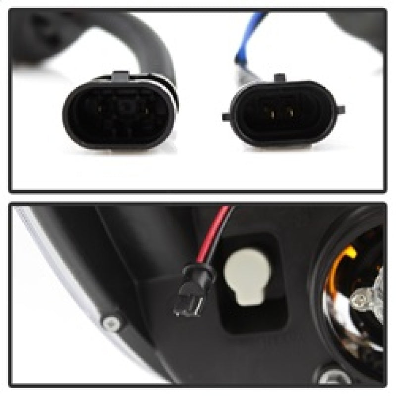 Spyder 07-13 Toyota Tundra V2 Light Bar DRL Projector Headlights - Chrome (PRO-YD-TTU07V2-LB-C) Headlights SPYDER