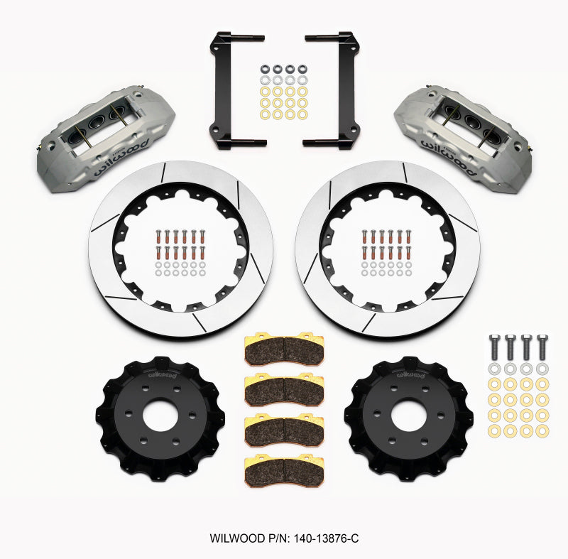 Wilwood TX6R Front Kit 16.00in Clear Ano 1999-2014 GM Truck/SUV 1500 Big Brake Kits Wilwood