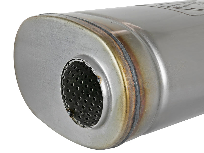 aFe MACH Force-Xp Muffler 2-1/2 IN ID Offset/Dual x 18 IN L x 8 IN W x 5 IN H - Oval Body Muffler aFe