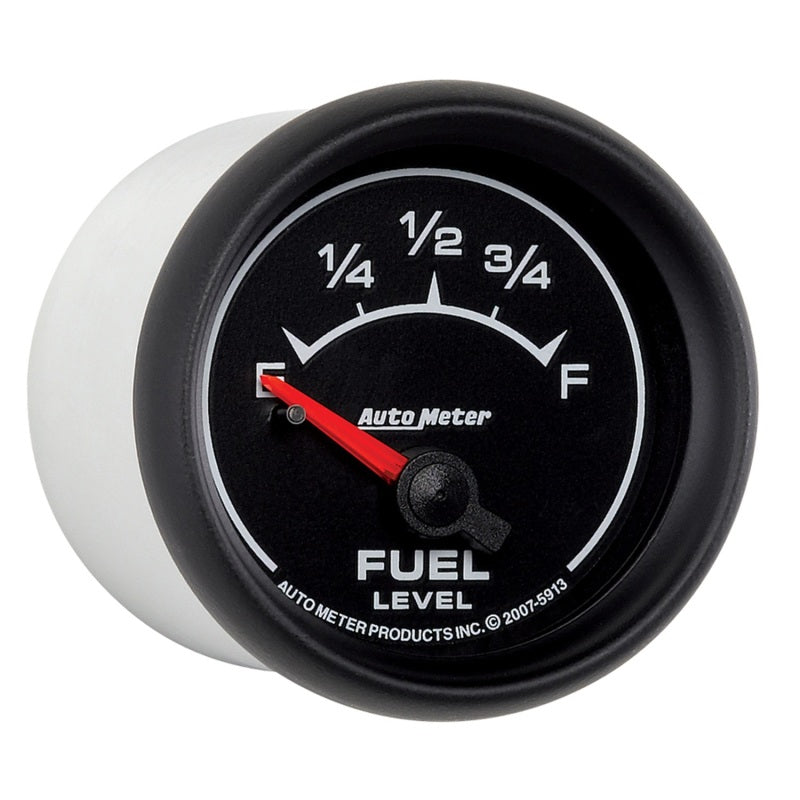 AutoMeter Gauge Fuel Level 2-1/16in. 0 Ohm(e) to 90 Ohm(f) Elec Es Gauges AutoMeter