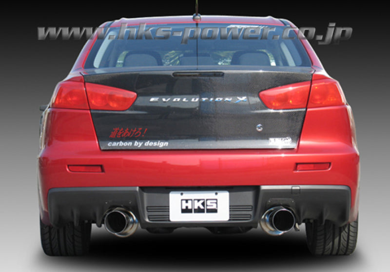HKS 08-09 Evo 10 Hi-Power Dual Tip Catback Exhaust Catback HKS