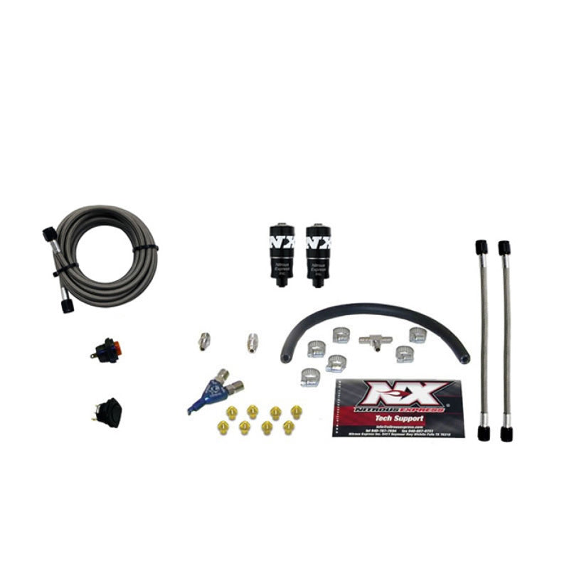 Nitrous Express Hitman EFI Single Nozzle Piranha Nitrous Kit (35-75HP) w/o Bottle Nitrous Systems Nitrous Express