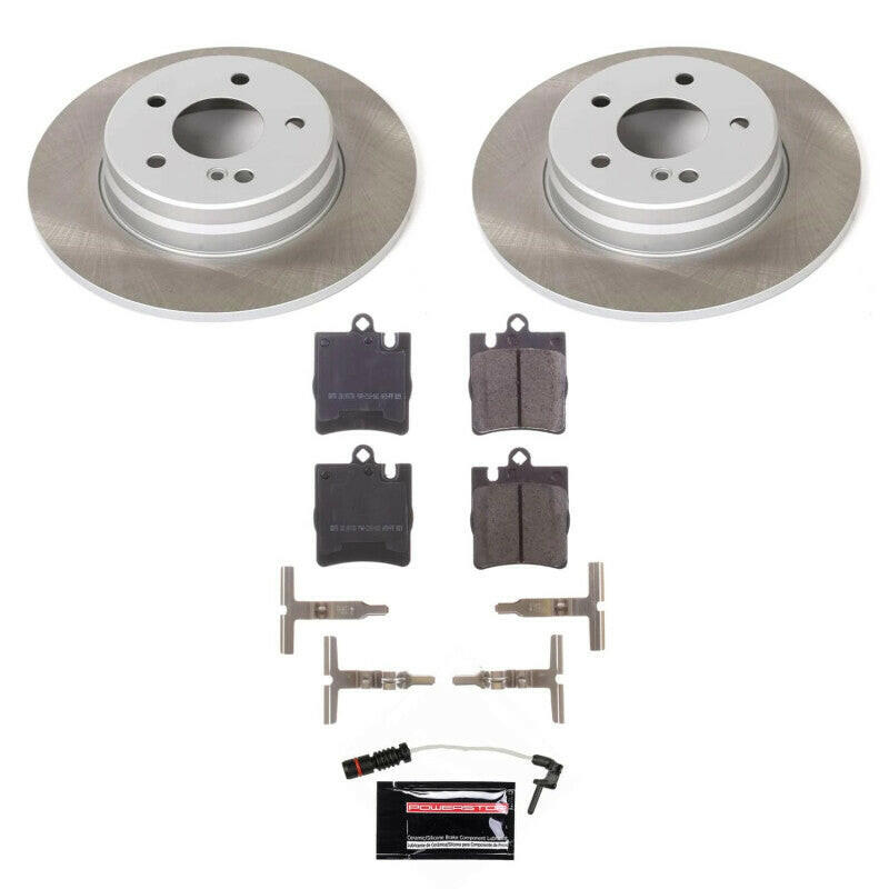 Power Stop 00-03 Mercedes-Benz CLK430 Rear Semi-Coated Rotor Kit Brake Kits - Performance Blank PowerStop