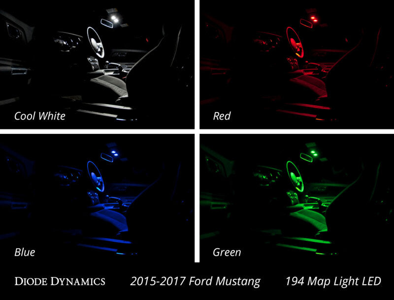 Diode Dynamics Mustang Interior Light Kit 15-17 Mustang Stage 1 - Blue Bulbs Diode Dynamics