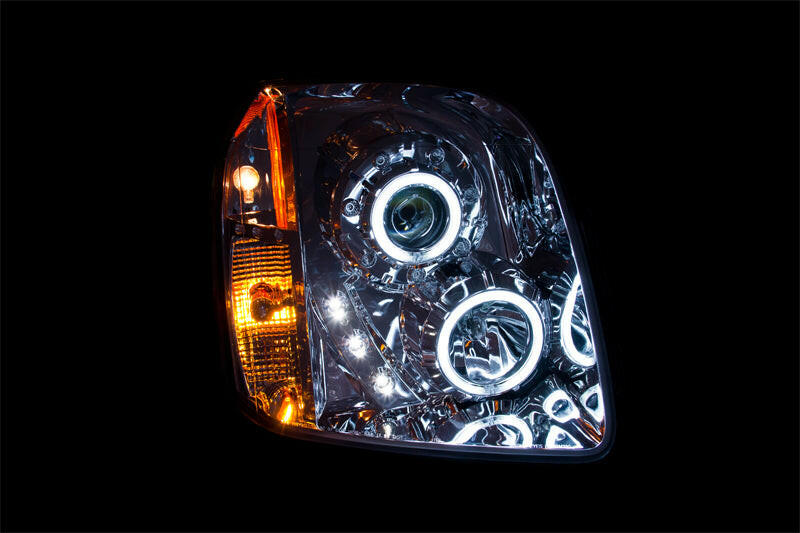 ANZO 2007-2014 GMC Yukon Projector Headlights w/ Halo Chrome (CCFL) Headlights ANZO