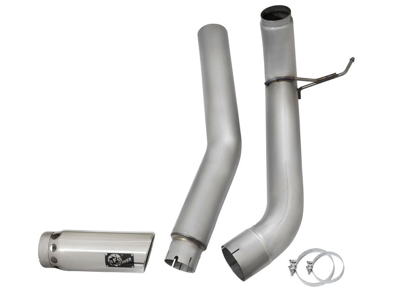 aFe LARGE Bore HD Exhausts 5in DPF-Back SS-409 2016 Nissan Titan XD V8-5.0L CC/SB (td) DPF Back aFe