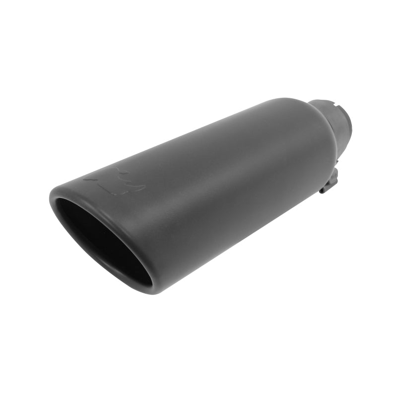 Go Rhino Exhaust Tip - Black - ID 2 1/4in x L 14in x OD 4in Tips Go Rhino