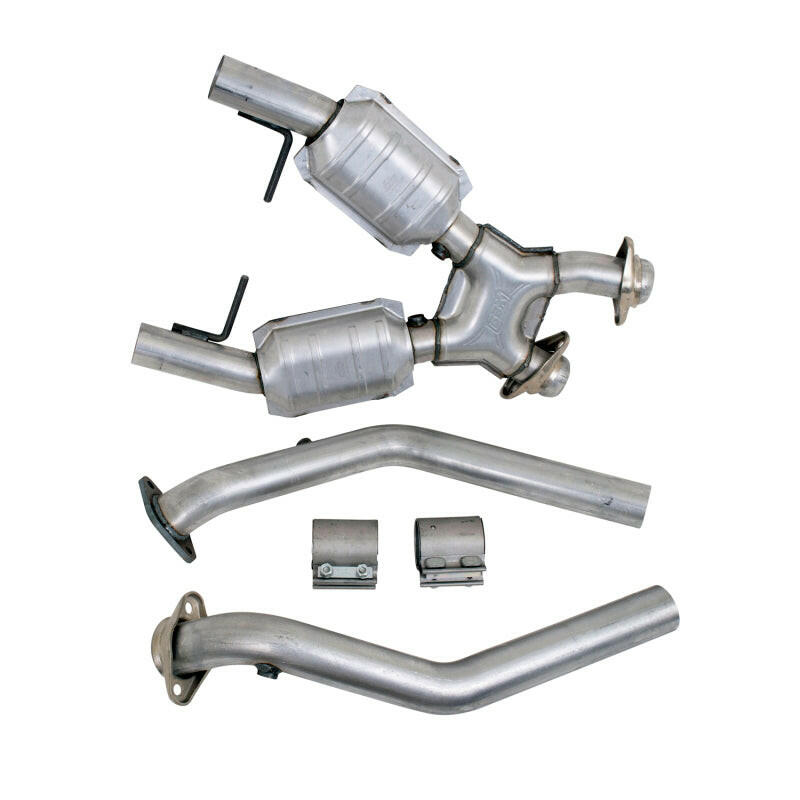 BBK 96-98 Mustang 4.6 GT High Flow X Pipe With Catalytic Converters - 2-1/2 Catback BBK