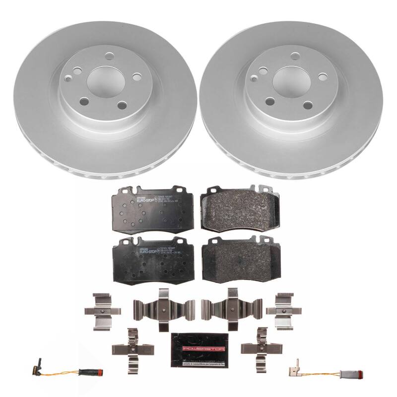 Power Stop 2006 Mercedes-Benz CLS500 Front Euro-Stop Brake Kit Brake Kits - OE PowerStop
