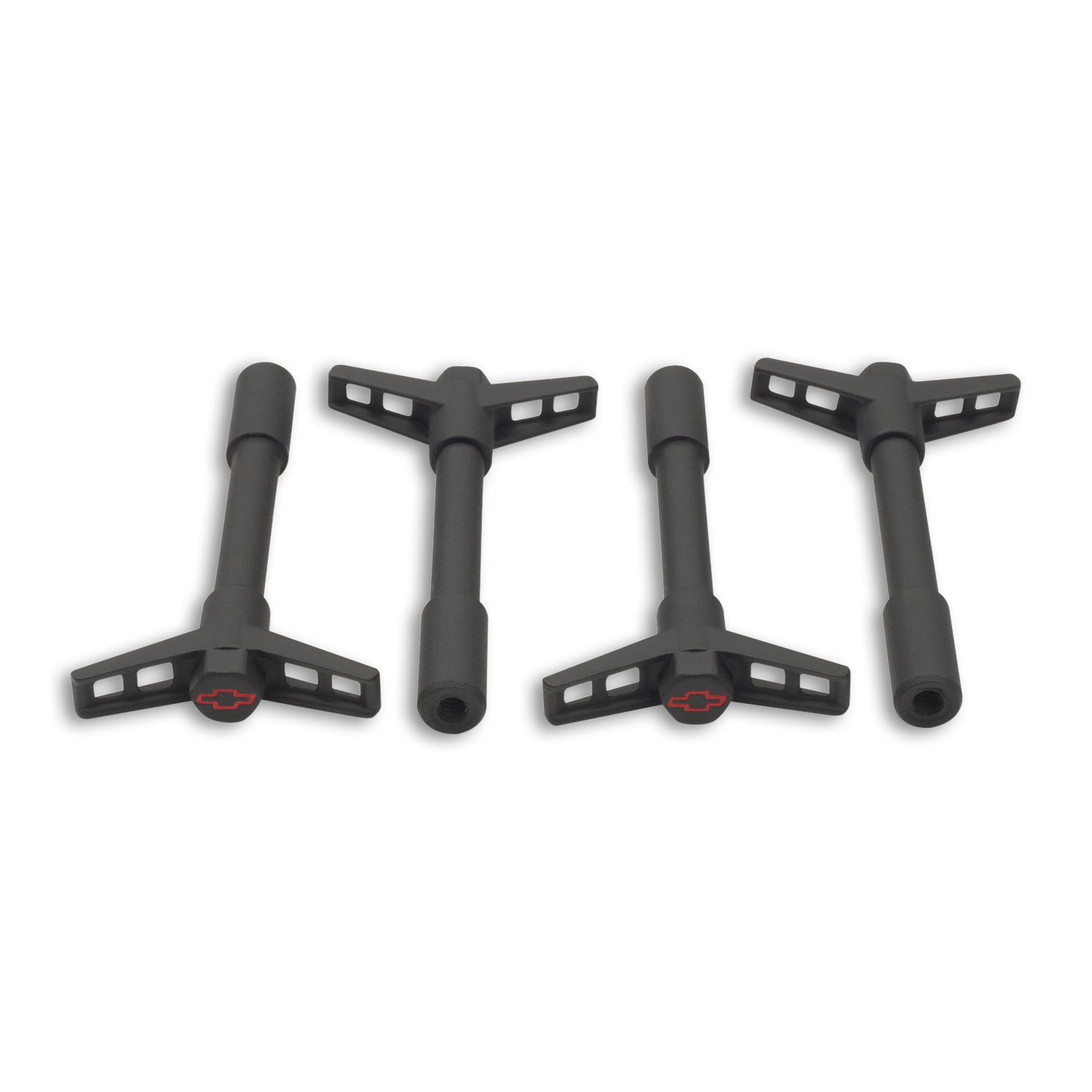 Black Crinkle V/C Wing Nuts 4pcs Engine Valve Cover Nut Proform