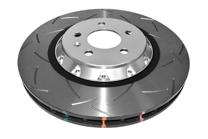 DBA 14-20 Audi A6 Quattro (w/345mm Front Rotor) Front 5000 Series Slotted Rotor w/Silver Hat Brake Rotors - 2 Piece DBA