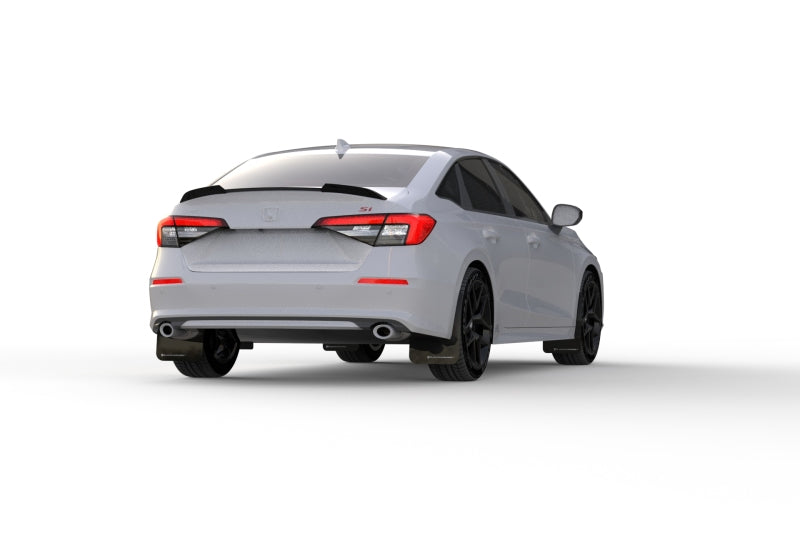 Rally Armor 22-25 Honda Civic/Civic Si/Sport Red UR Mud Flap w/White Logo Mud Flaps Rally Armor