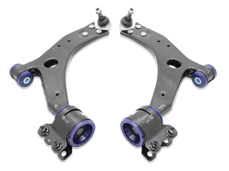 Superpro 05-11 Ford Focus LS/LT/LV Volvo S40/V50 and C70/21mm Front Lower Control Arm Assembly Kit Control Arms Superpro