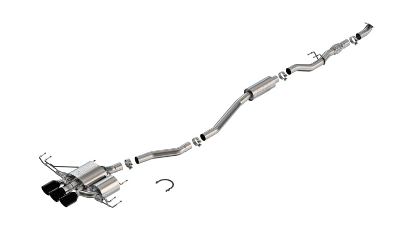 Borla 2023 Honda Civic Type R MT ATAK Catback Exhaust w/ 4in Ceramic Black Tips Catback Borla