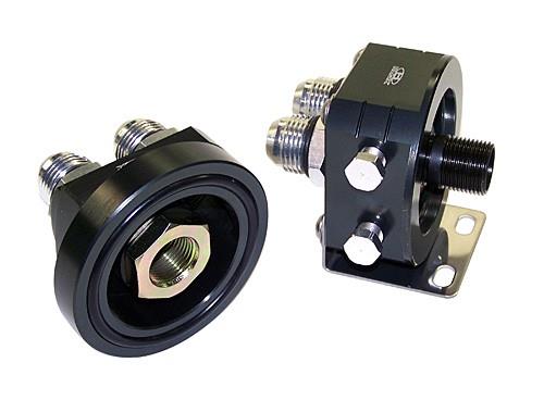 BLOX Racing Remote Oil Filter Relocation Kit - Black Oil Filter Blocks BLOX Racing