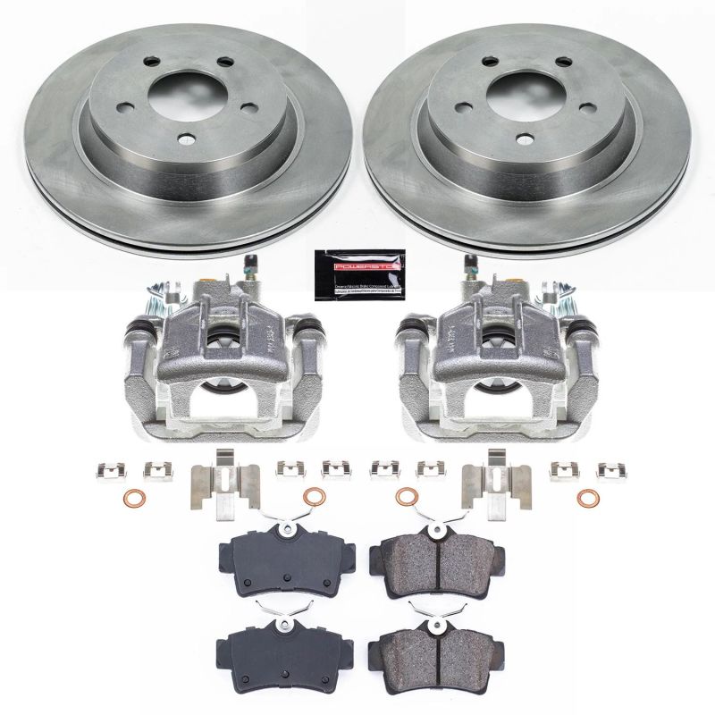 Power Stop 94-99 Ford Mustang Rear Autospecialty Brake Kit w/Calipers Brake Kits - OE PowerStop