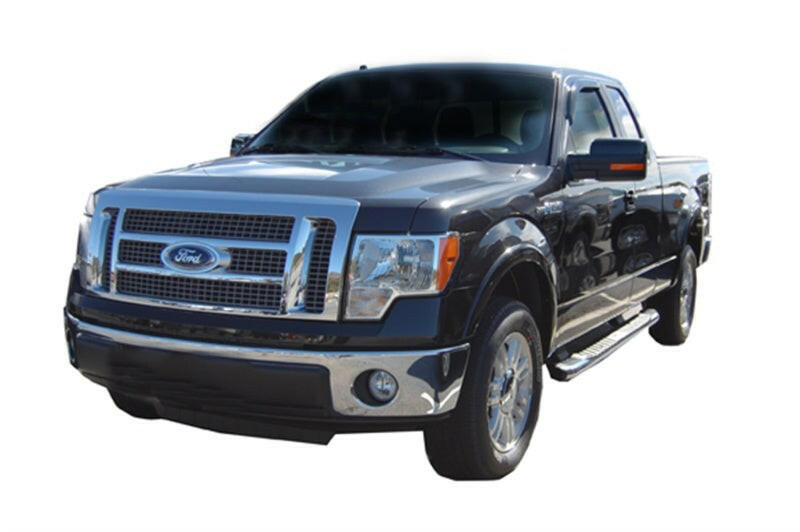 AVS 09-14 Ford F-150 Standard Cab Ventvisor Outside Mount Window Deflectors 2pc - Smoke Wind Deflectors AVS