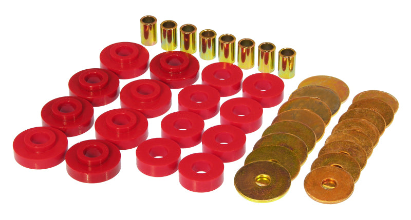 Prothane 63-69 Chevy Corvette Body Mount - Red Bushing Kits Prothane