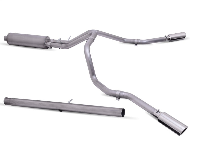 Gibson 20-22 Silverado/GMC Sierra 2500 HD 6.6L Crew Cab (Long Bed) Cat-Back Dual Extreme Exhaust Catback Gibson