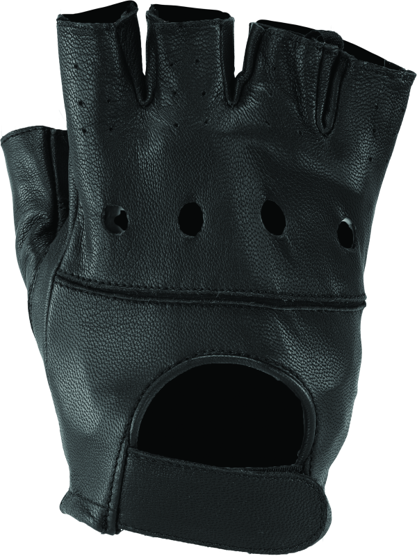 Kuryakyn Leather By River Road Diamond Shorty Gloves Black Womens - Large Gloves Kuryakyn