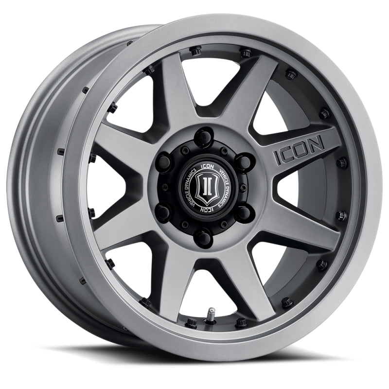 ICON Rebound Pro 17x8.5 / 5x5.5 / 0mm / 4.75in BS Titanium Wheel Wheels - Cast ICON