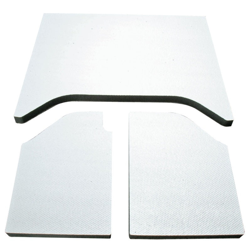DEI 07-10 Jeep Wrangler JK 2-Door Boom Mat Headliner - 3 Piece - White Hard Top Accessories DEI