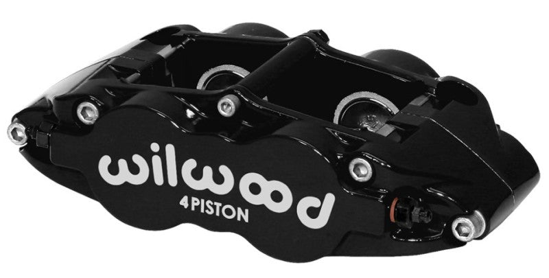 Wilwood Caliper-Forged Superlite 4R 1.38/1.38in Pistons 1.10in Disc, Black Brake Calipers - Perf Wilwood