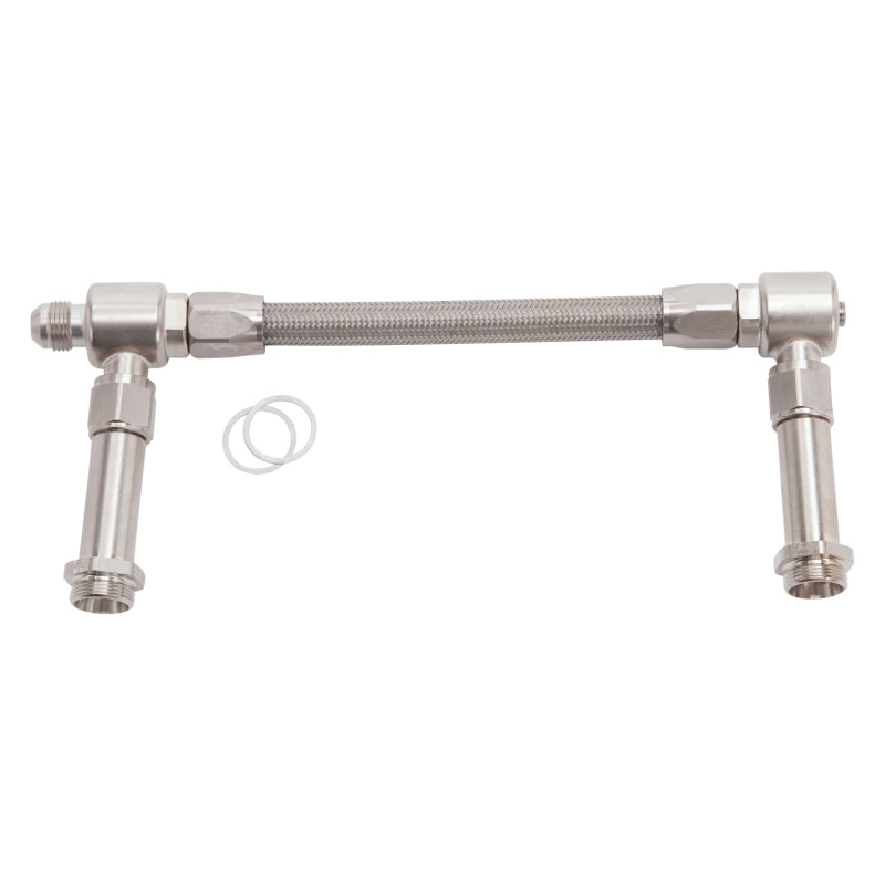 Russell Performance -8 AN to -8 AN ProFlex Holley 4150 Dual Inlet Carb Kit (Endura) Carburetor Fuel Inlet Kits Russell