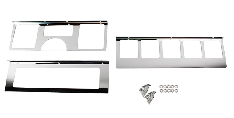 Kentrol 87-95 Jeep Wrangler YJ Dash Overlay Set (3 pieces) - Polished Silver Dash & Interior Trim Kentrol