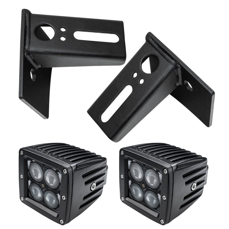 Oracle Jeep JK Lower Windshield Mount Brackets/Lights Combo Brackets ORACLE Lighting