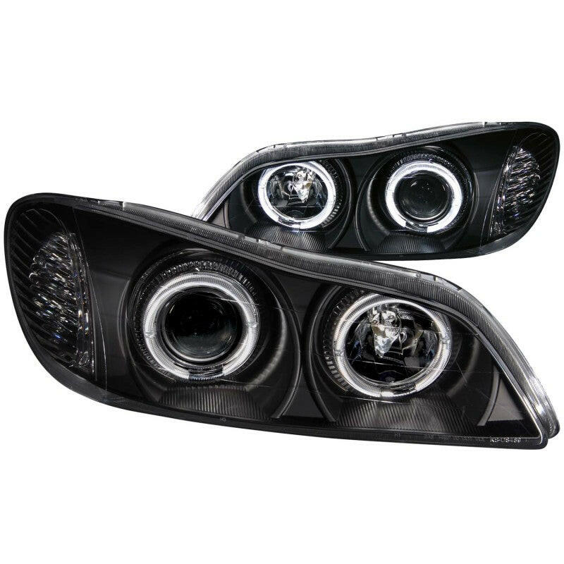 ANZO 2000-2004 Infiniti I30 Projector Headlights w/ Halo Black Headlights ANZO