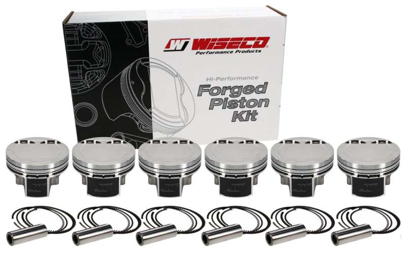Wiseco Nissan VR38DETT 3.8L 95.58mm Bore 1.232inch CH -6.3 Dome Dish 9.5:1 Stroker Max HD Piston Kit Piston Sets - Forged - 6cyl Wiseco