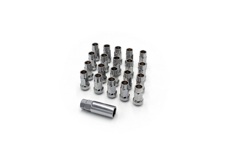 ISR Performance Steel 50mm Open Ended Lug Nuts M12x1.50 - Silver Lug Nuts ISR Performance