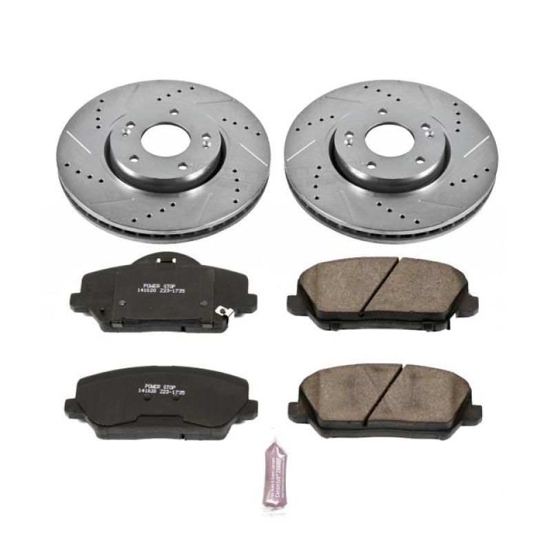 Power Stop 14-17 Kia Forte5 Front Z23 Evolution Sport Brake Kit Brake Kits - Performance D&S PowerStop