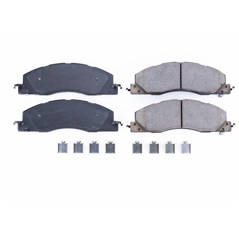 Power Stop 09-10 Dodge Ram 2500 Front Z17 Evolution Ceramic Brake Pads w/Hardware Brake Pads - OE PowerStop