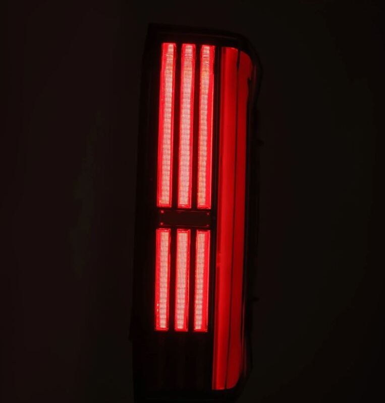 AlphaRex 22-24 Toyota Tundra NOVA-Series Prismatic LED Tail Lights - Black/Red Tail Lights AlphaRex