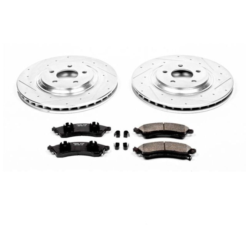 Power Stop 94-99 Ford Mustang Front Z23 Evolution Sport Brake Kit Brake Kits - Performance D&S PowerStop