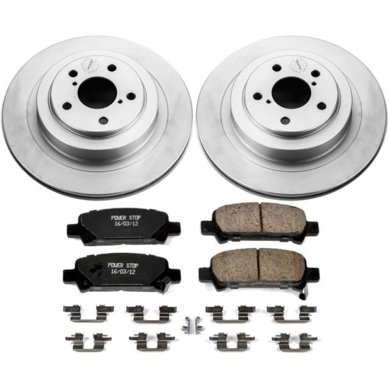 Power Stop 05-09 Subaru Legacy Rear Z17 Evolution Geomet Coated Brake Kit Brake Kits - Performance Blank PowerStop