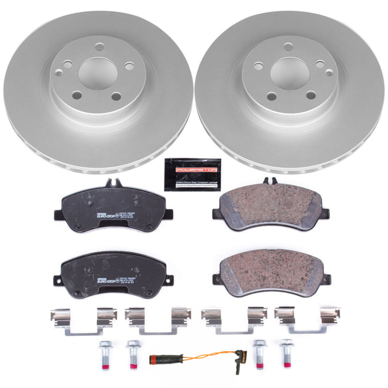 Power Stop 13-15 Mercedes-Benz GLK250 Front Euro-Stop Brake Kit Brake Kits - OE PowerStop